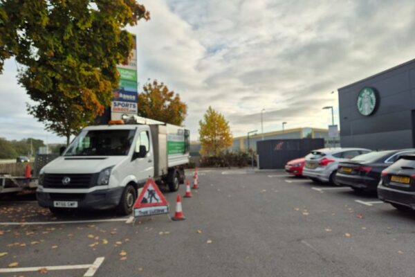 Grounds Maintenance at Coffee Drive-Through in Bridgend